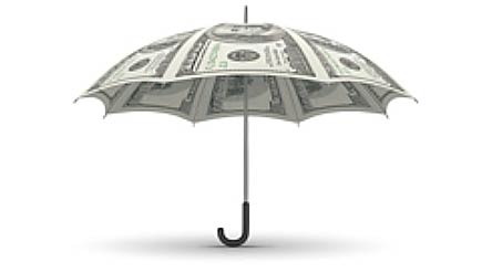 Financial Advice Save for a rainy day Umbrella